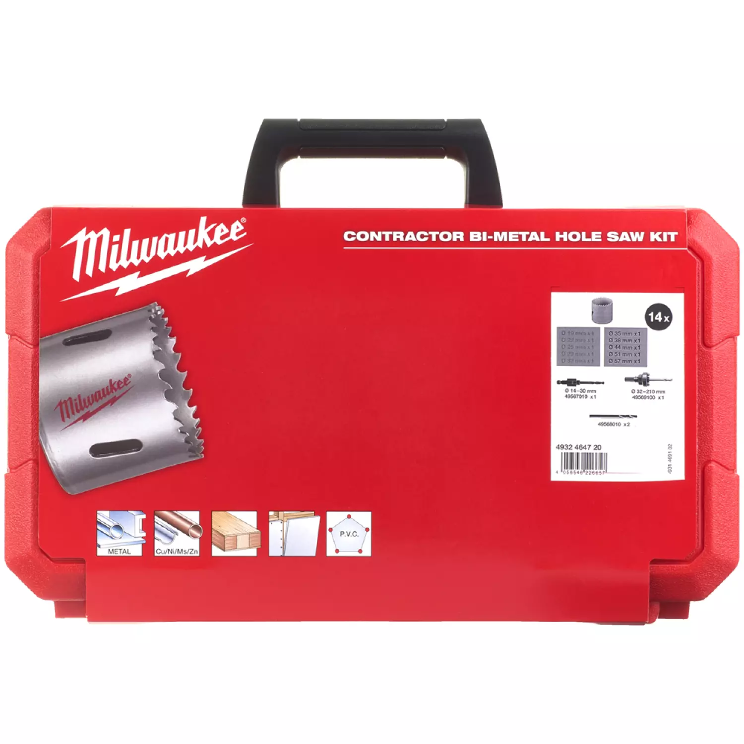 Milwaukee 4932464720 14-delige Bi-Metaal Gatzagenset - 19-57mm