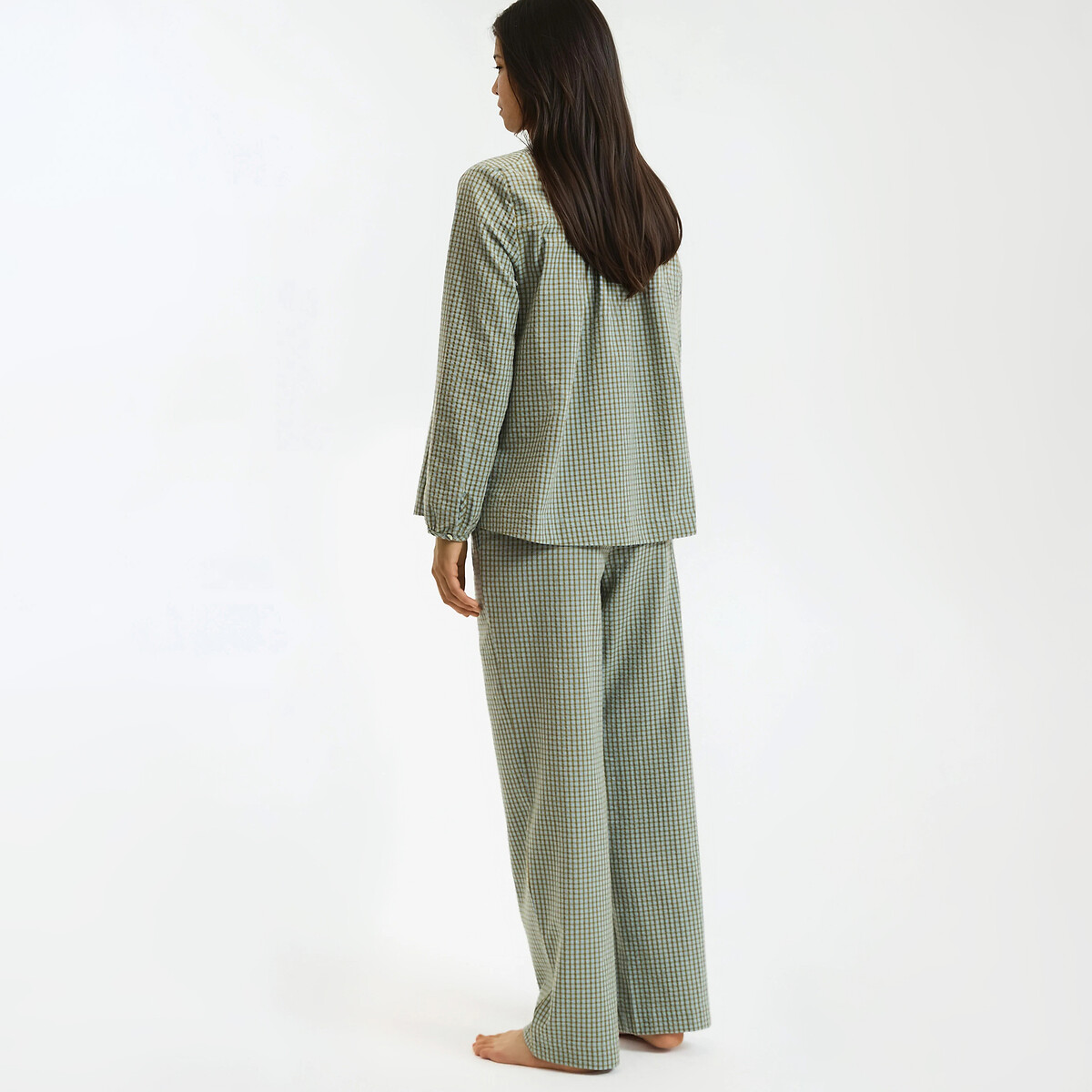 COLEÇÕES LA REDOUTE<br>Pijama com estampa xadrez vichy