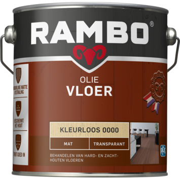 Rambo vloerolie mat transparant kleurloos 2,5 liter