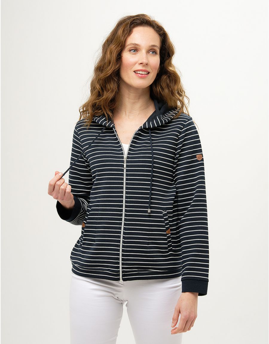 Gilet zippé marine