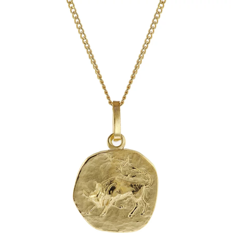trendor Kinder-Halskette mit Sternzeichen Stier 3338K Gold gold