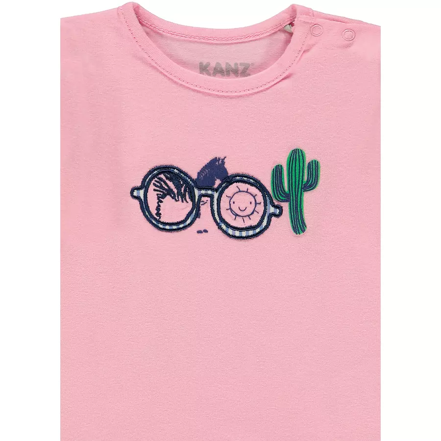 KANZ Girls Langarmshirt, lilac sachet|rose