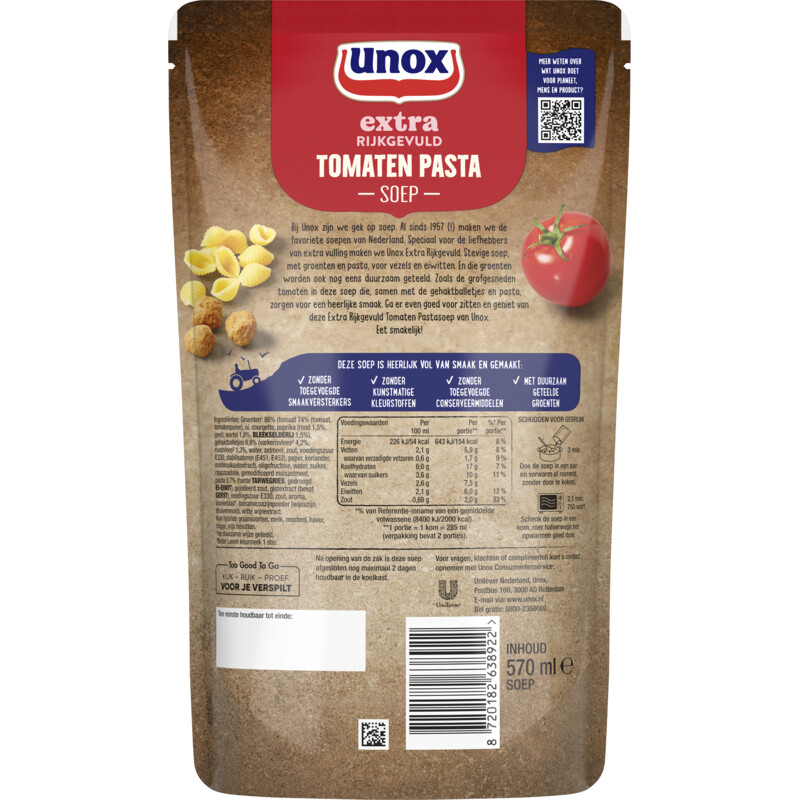 Unox Tomaten pasta soep