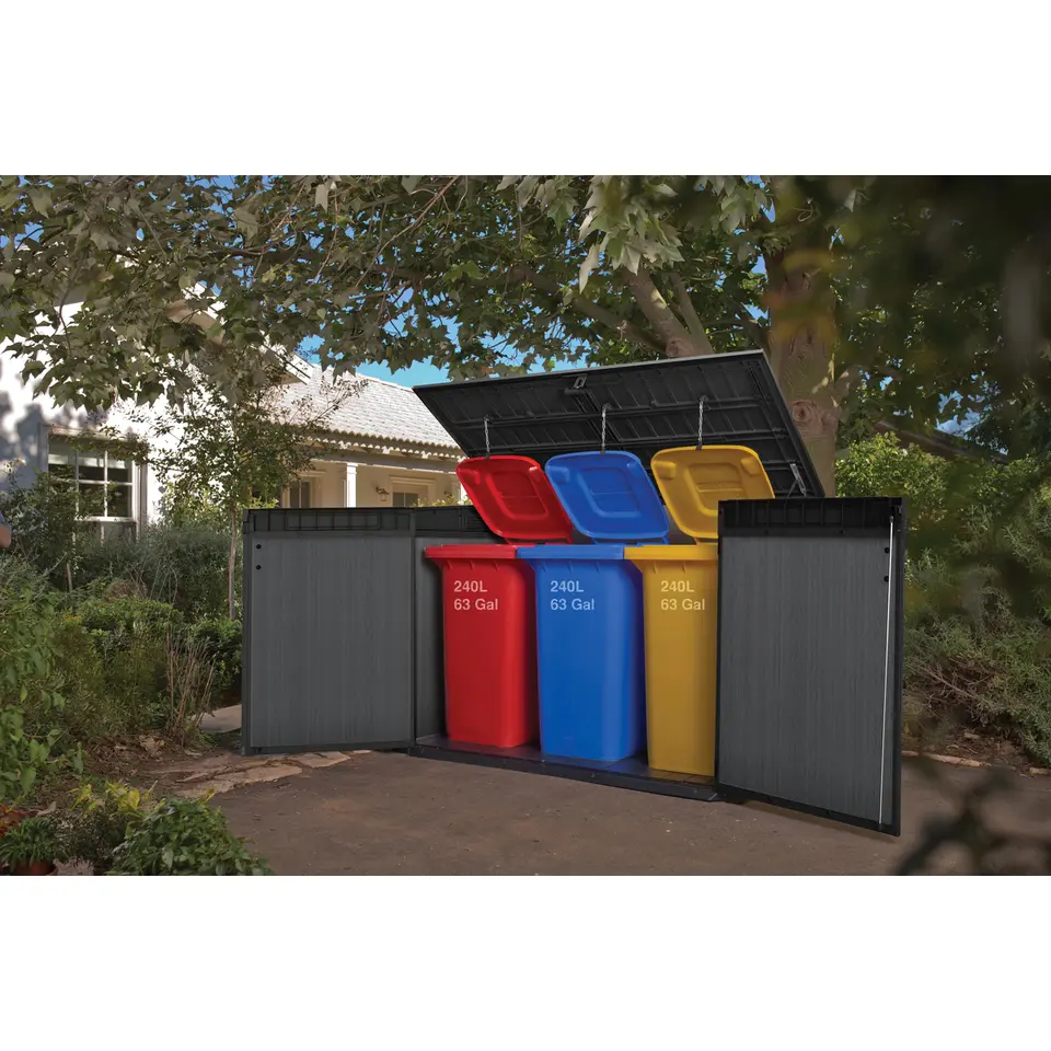 Keter Cortina Mega Opbergkast - 190x109x132,5 cm - Grijs