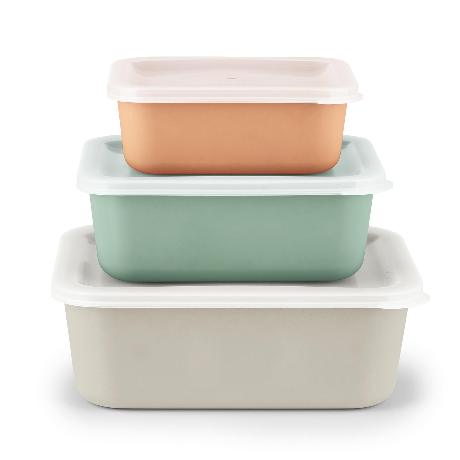 GOURMETMAXX 6-teiliges Frischhaltedosen-Set - recyceltes Material