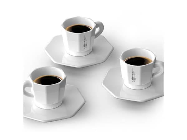 Bialetti RTATZ402, Sett, 0,075 l, Hvit, Porselen, Kopp, Kaffe