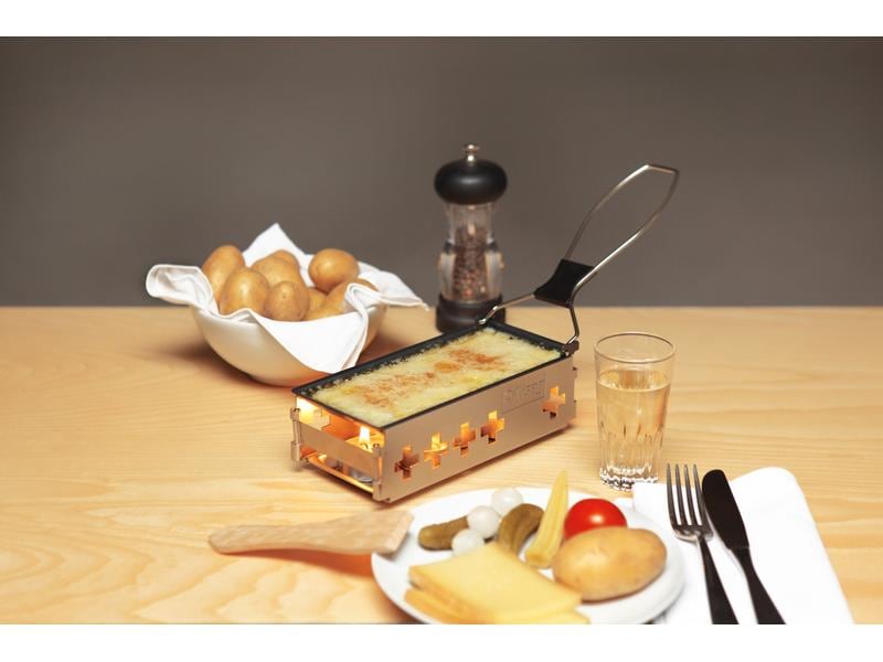 Kisag Teelicht-Raclette Candle light to go Silber Raclette für eine Person