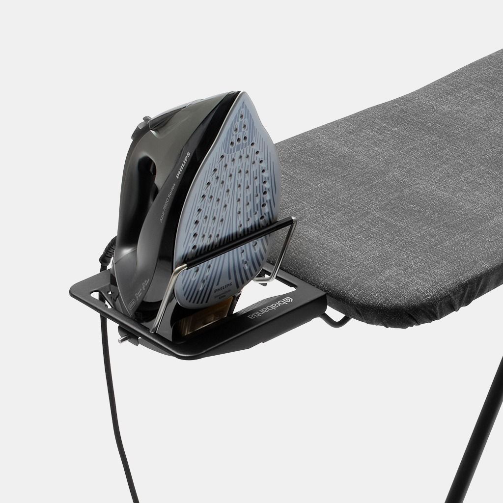 Strijkplank B, 124x38 cm, strijkerhouder - Denim Black