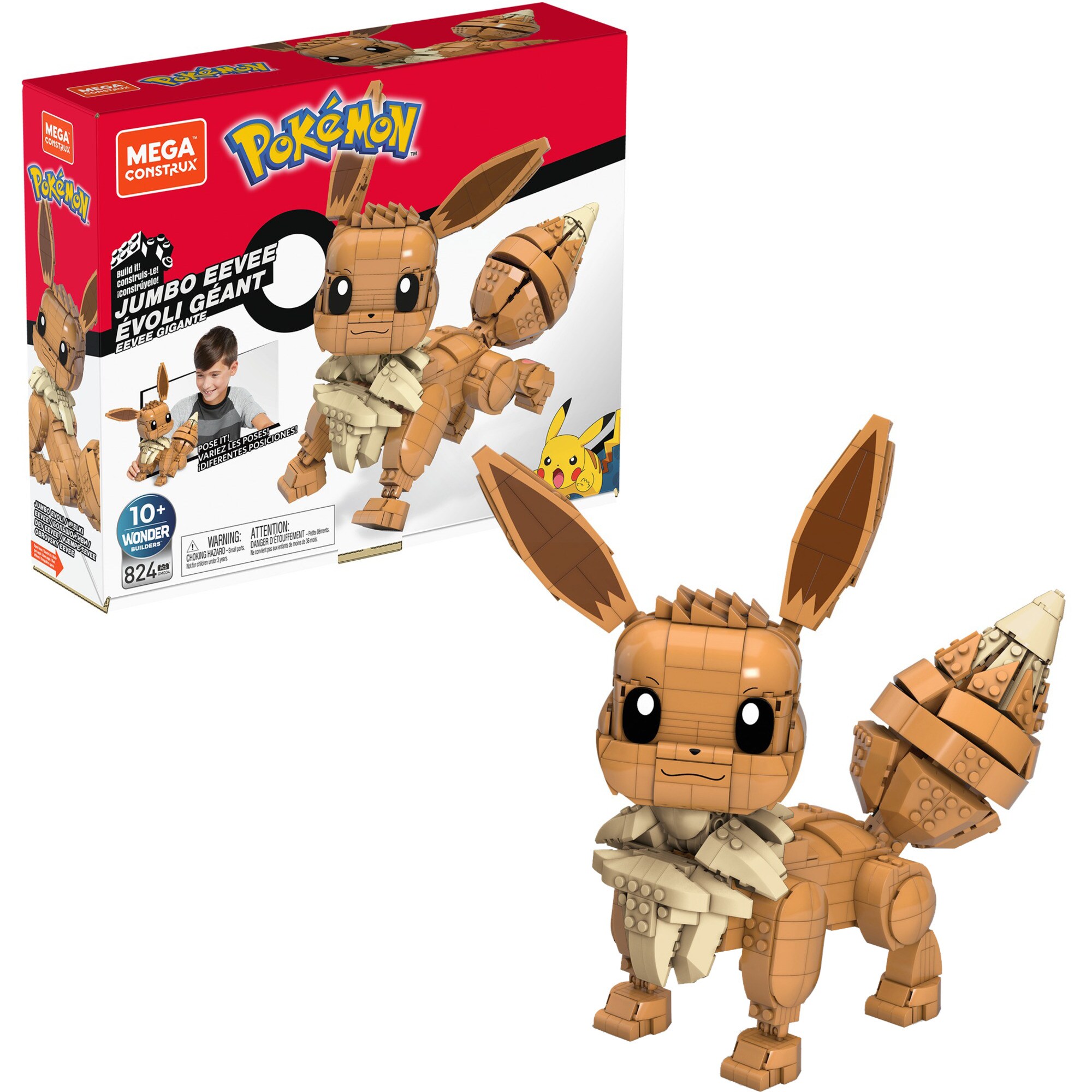 Mattel Konstruktionsspielzeug Pokémon Jumbo Evoli