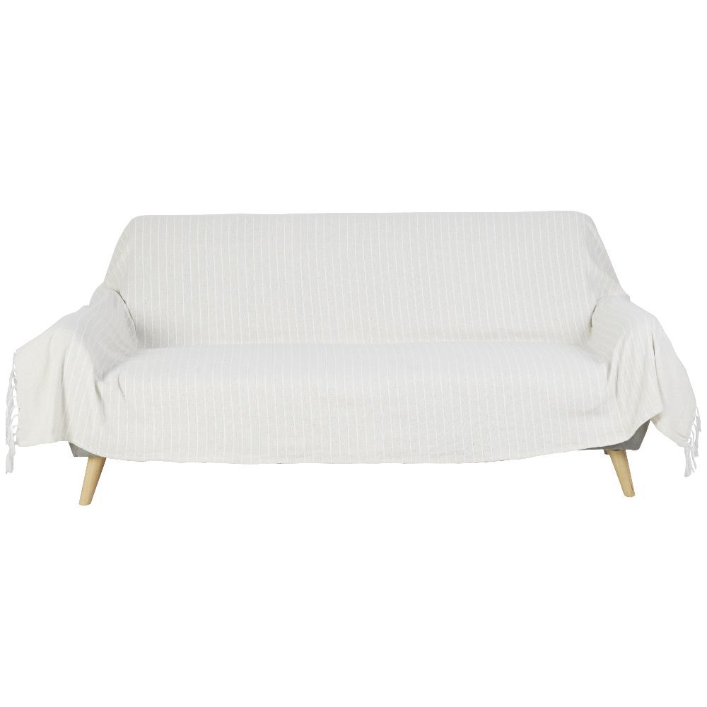 Jeté de canapé à franges 3 personnes 170x250cm