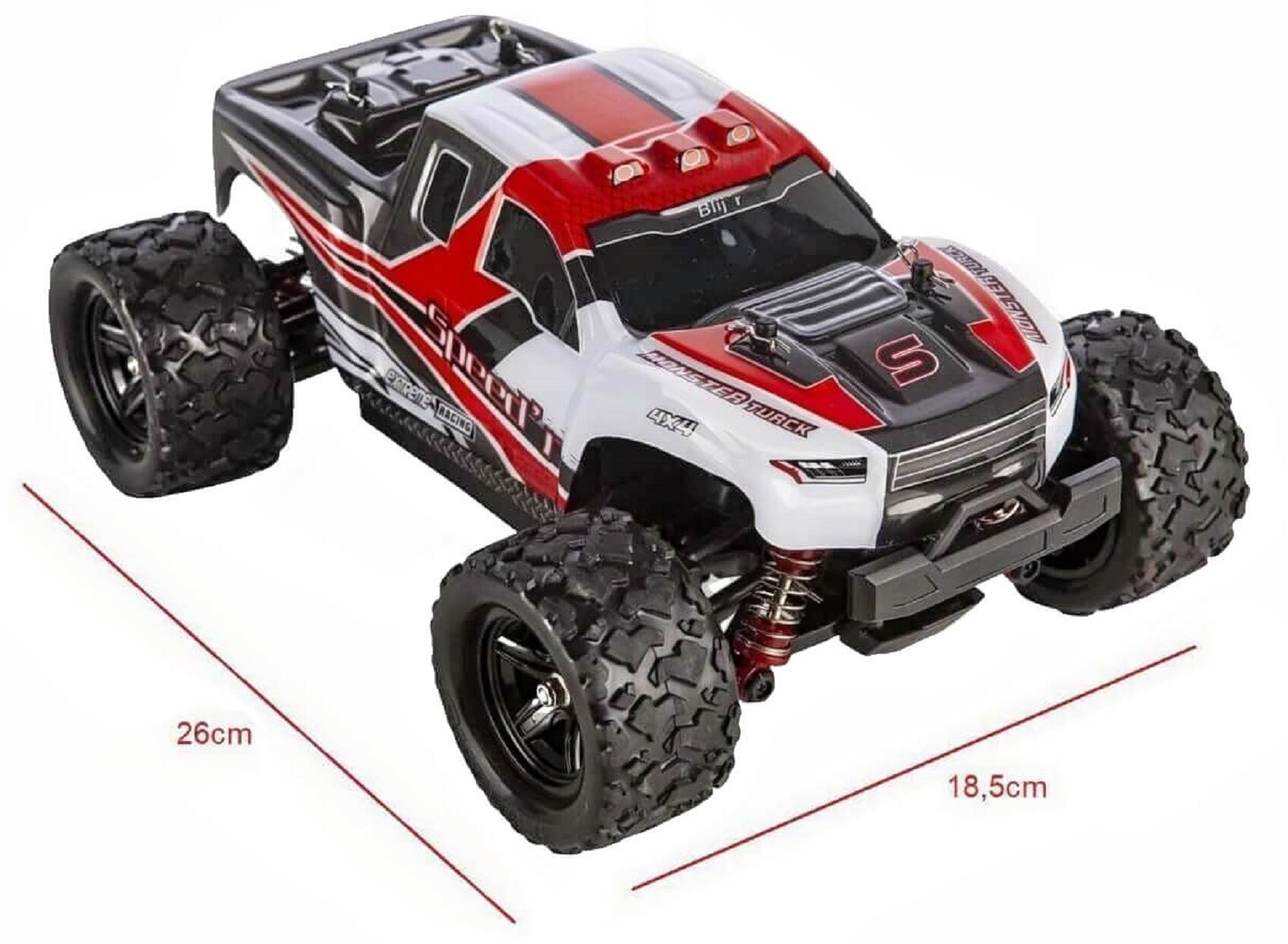 Blij'r Speed´r ferngesteuerter RC Monstertruck rot