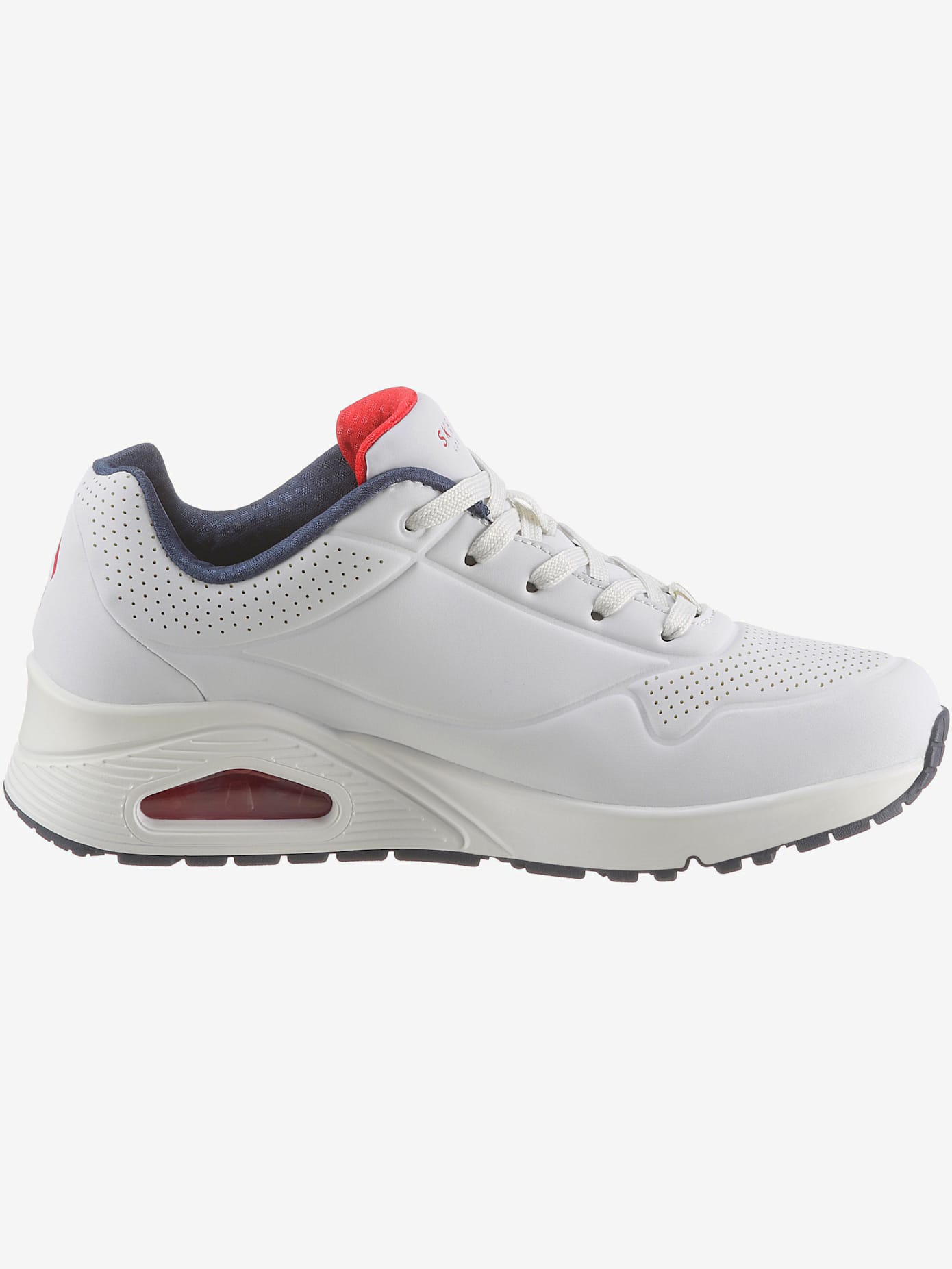 Sneakers compensées trotteurs unis tendance, semelle à coussin d'air
