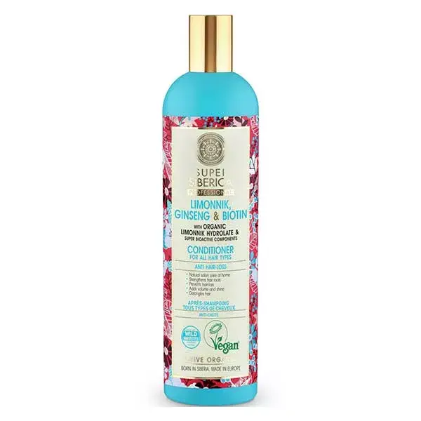 Natura Siberica - Condicionador Schisandra e Ginseng para todos os tipos de cabelos 400ml