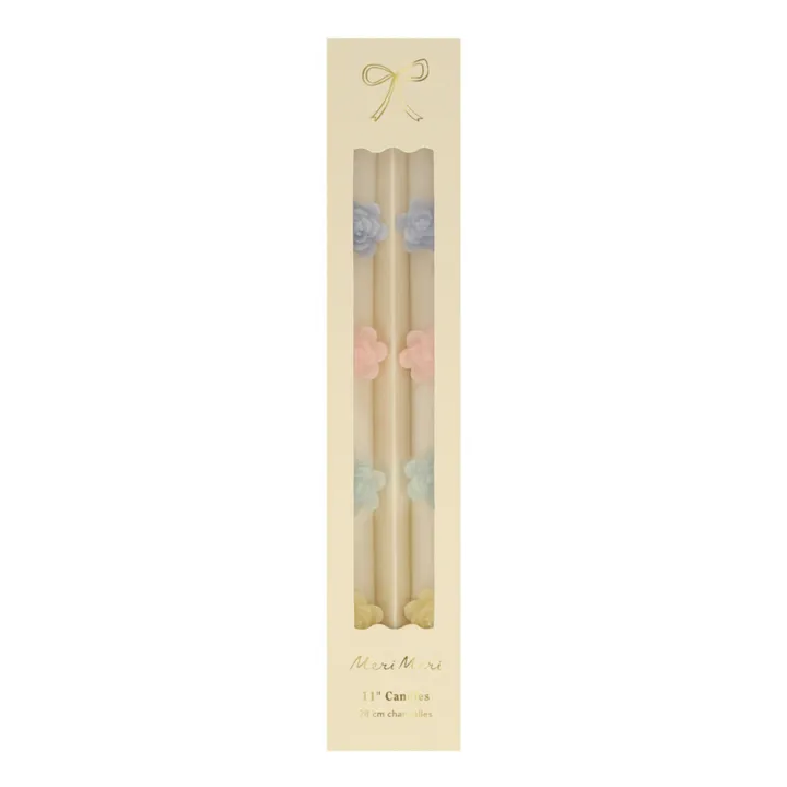 Meri Meri Bougies Fleurs - set de 2 | Pastel