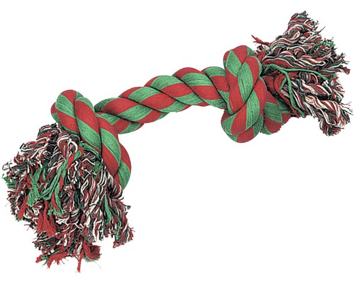 Karlie Hondenspeelgoed Kauwtouw 2 Knopen Jumbo 43 cm Rood-Groen