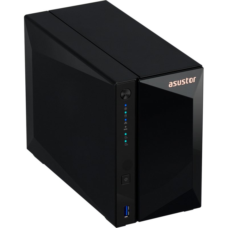 Asustor DRIVESTOR 2 Pro Gen2 AS3302T v2 NAS Realtek RTD1619B 2 Go DDR4 ADM Noir