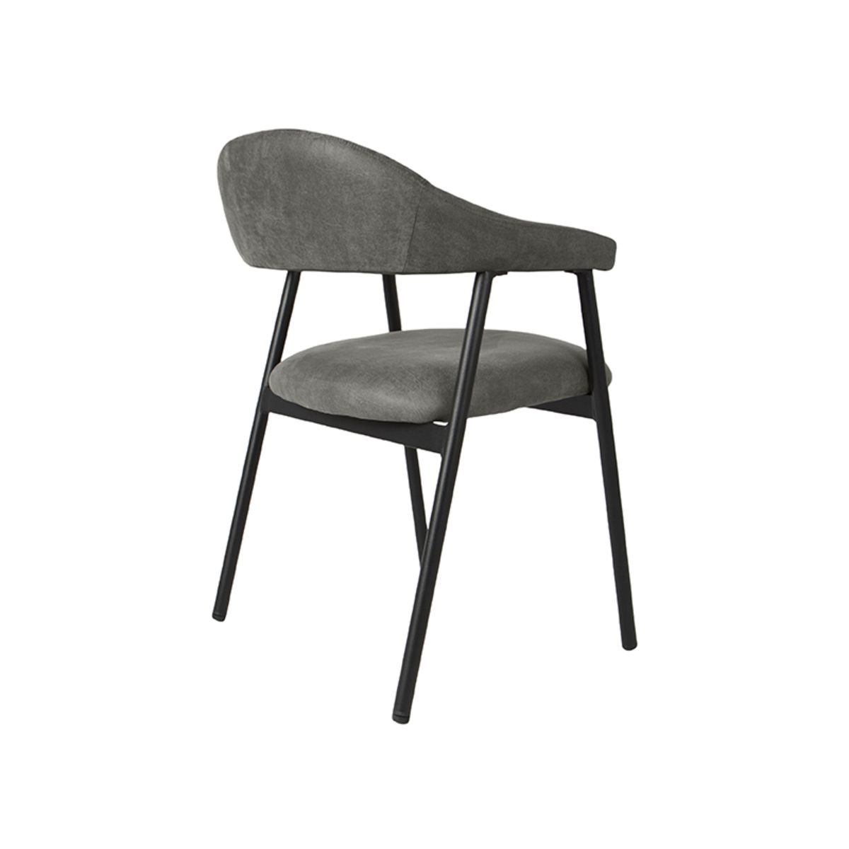 Stoel Grace micro suede antraciet