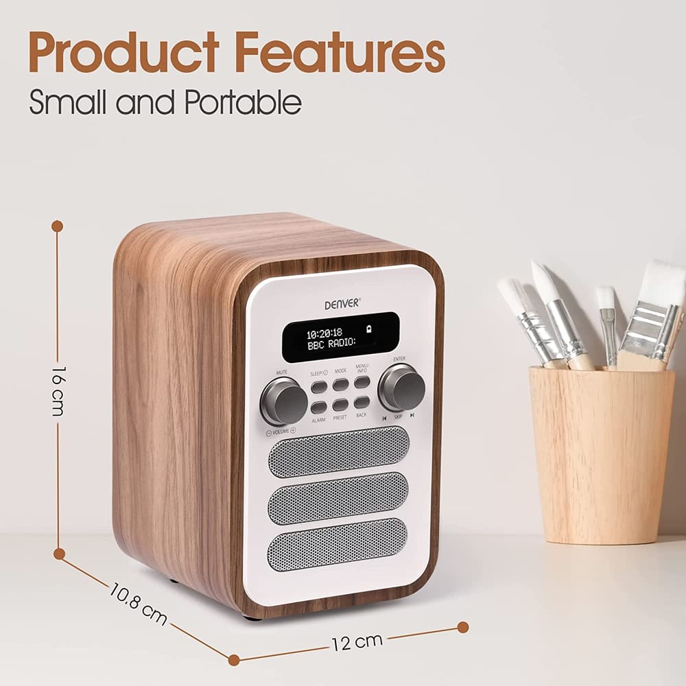 Denver DAB48W DAB+/ FM radio - White