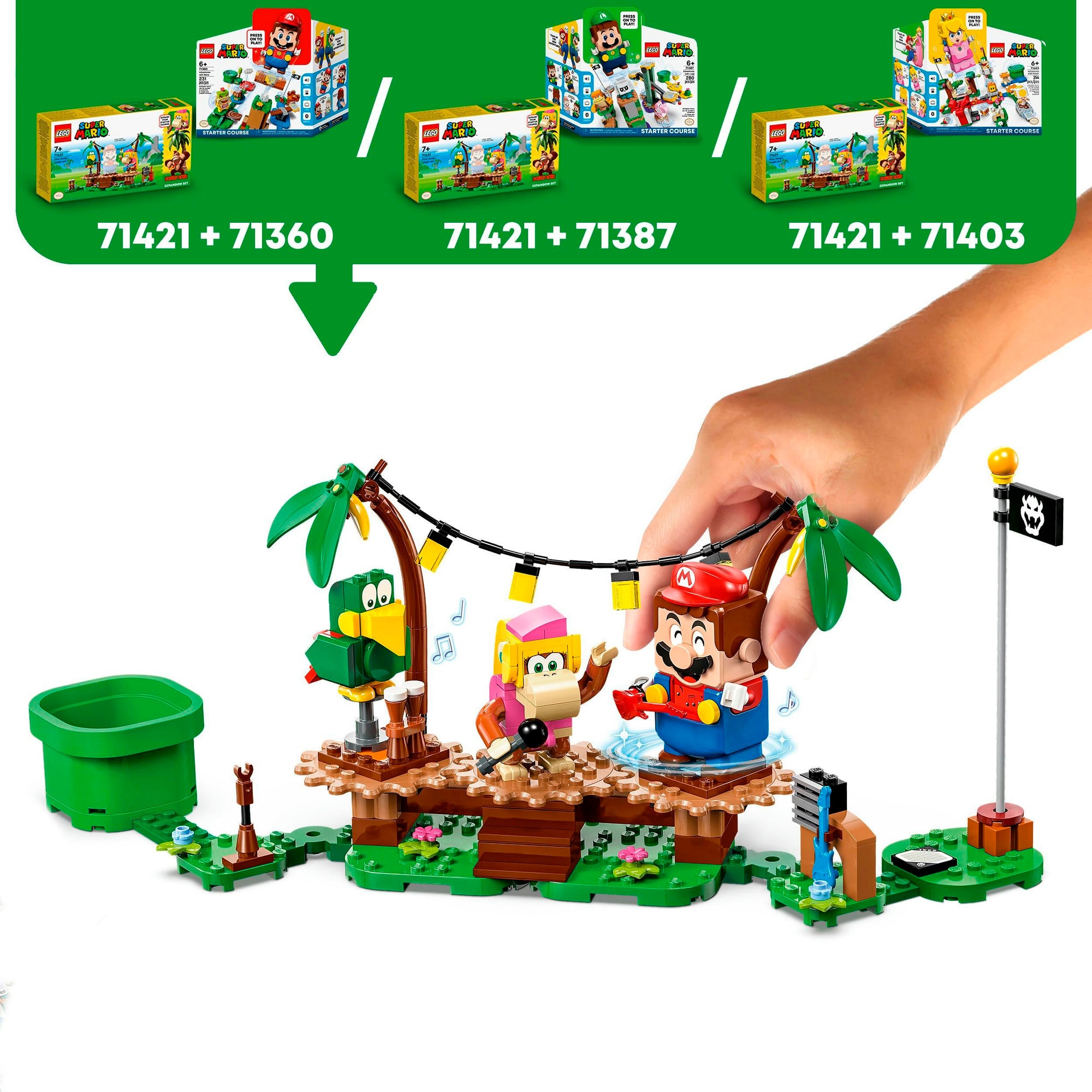 LEGO Konstruktionsspielzeug Super Mario Dixie Kongs Dschungel-Jam - Erweiterungsset