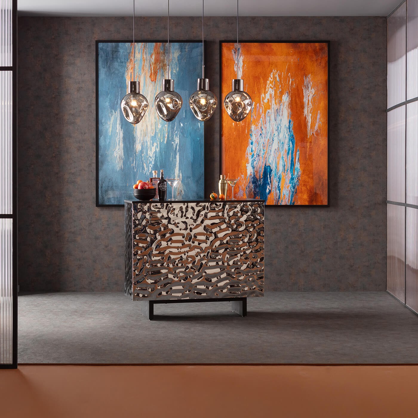 Bar Caldera chroom Kare Design