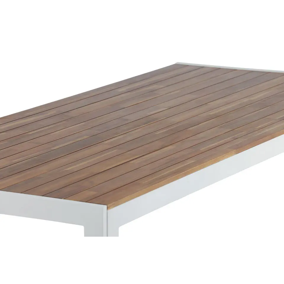 Tuintafel Acaciahout/Metaal - 200x100x76cm - Bois