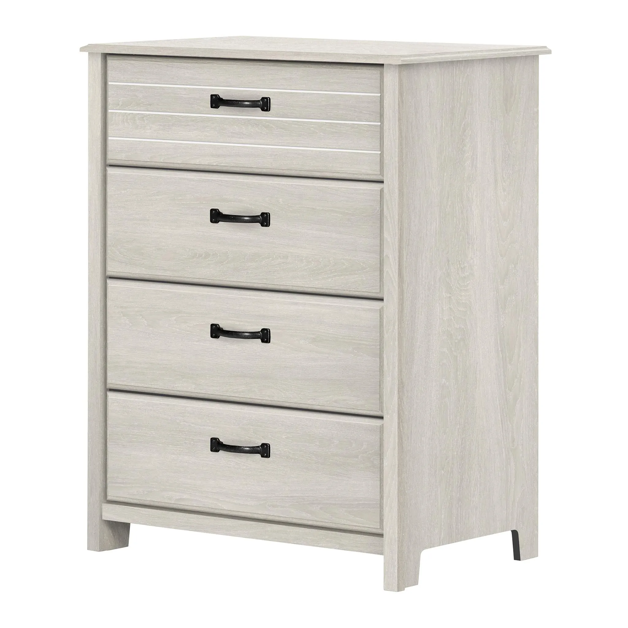 South Shore Commode 4 Tiroirs - Ulysses Chêne Hivernal
