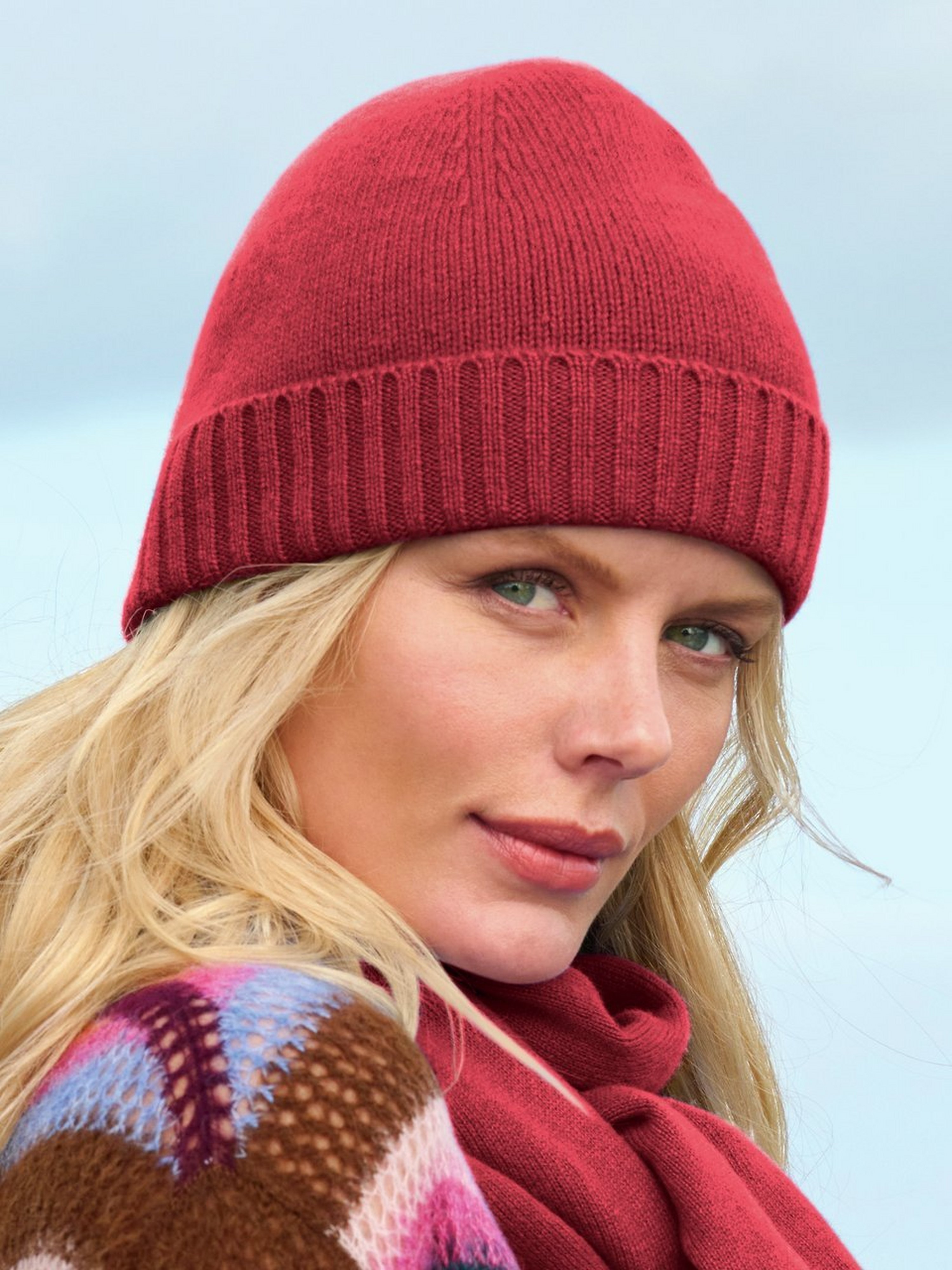 Beanie aus 100% Premium-Kaschmir
