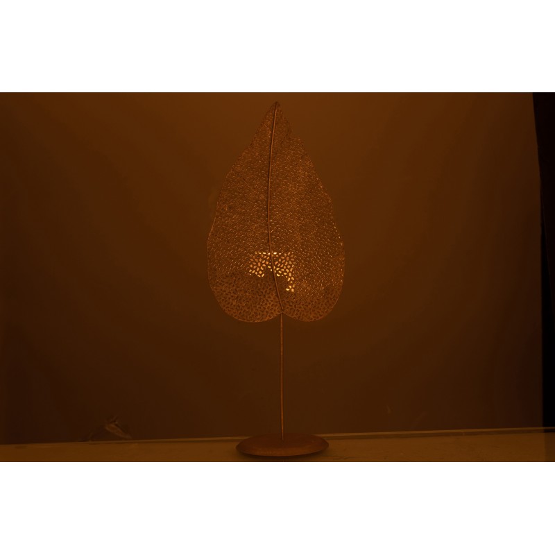 Photophore en métal or 18.5x13x49.5 cm