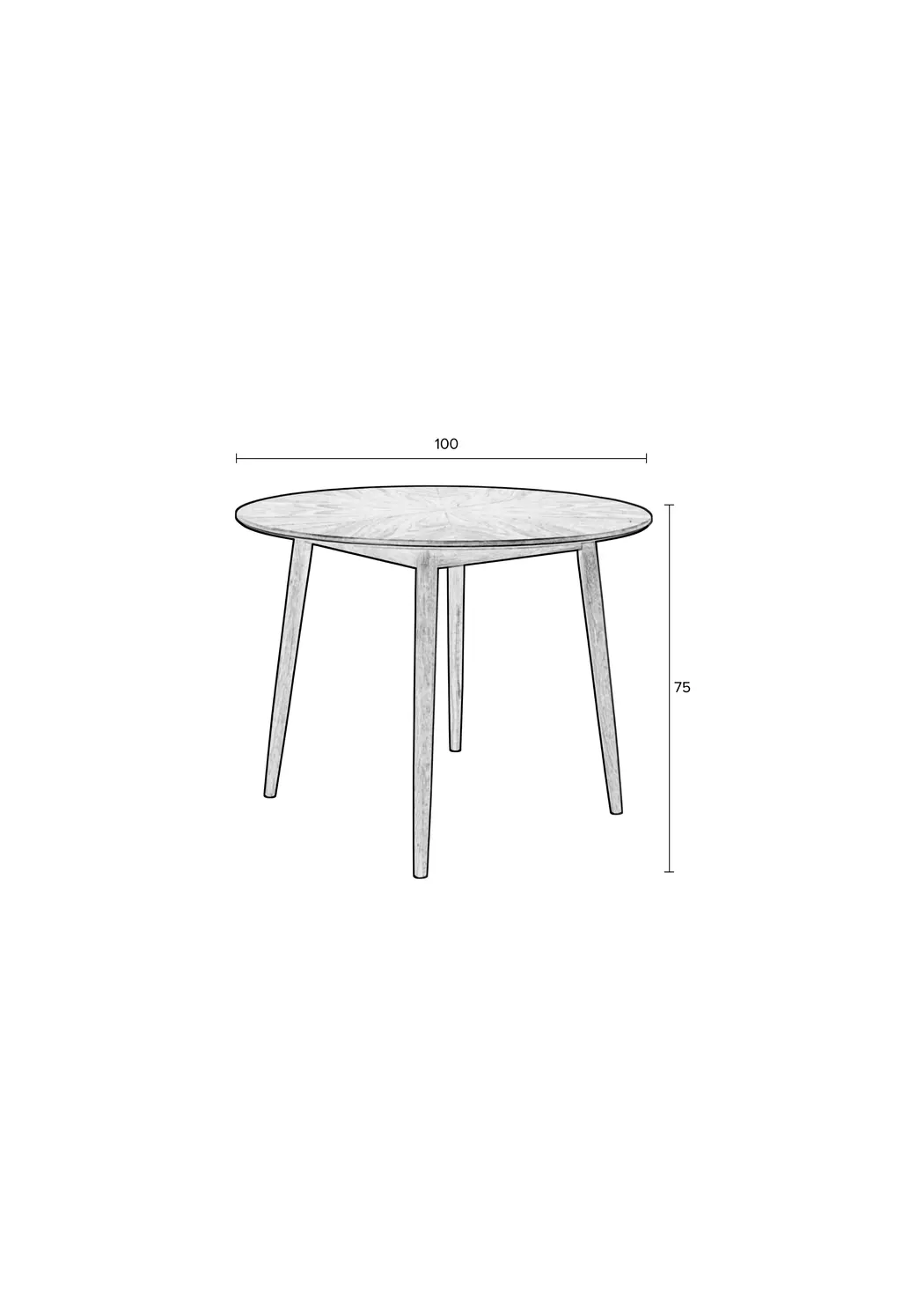 Esstisch Fabio Ø 100 cm