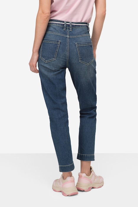 7/8-PushUp Jeans Julia, Wash-Effekte, Zipptaschen