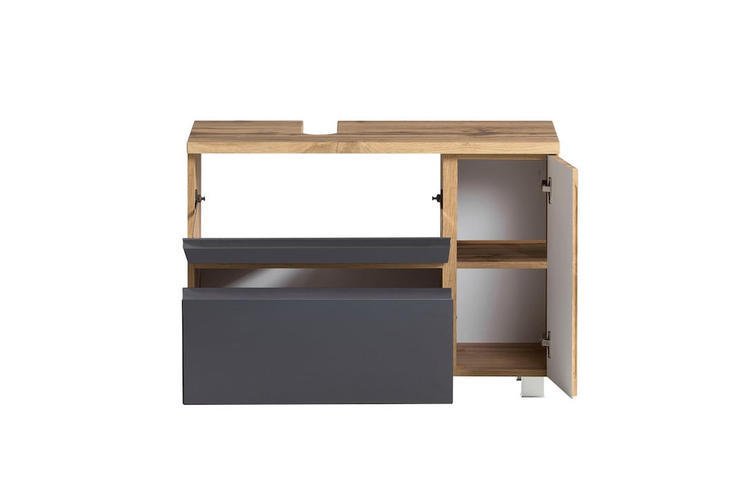 Bad-Waschbeckenunterschrank GENT grau 85cm