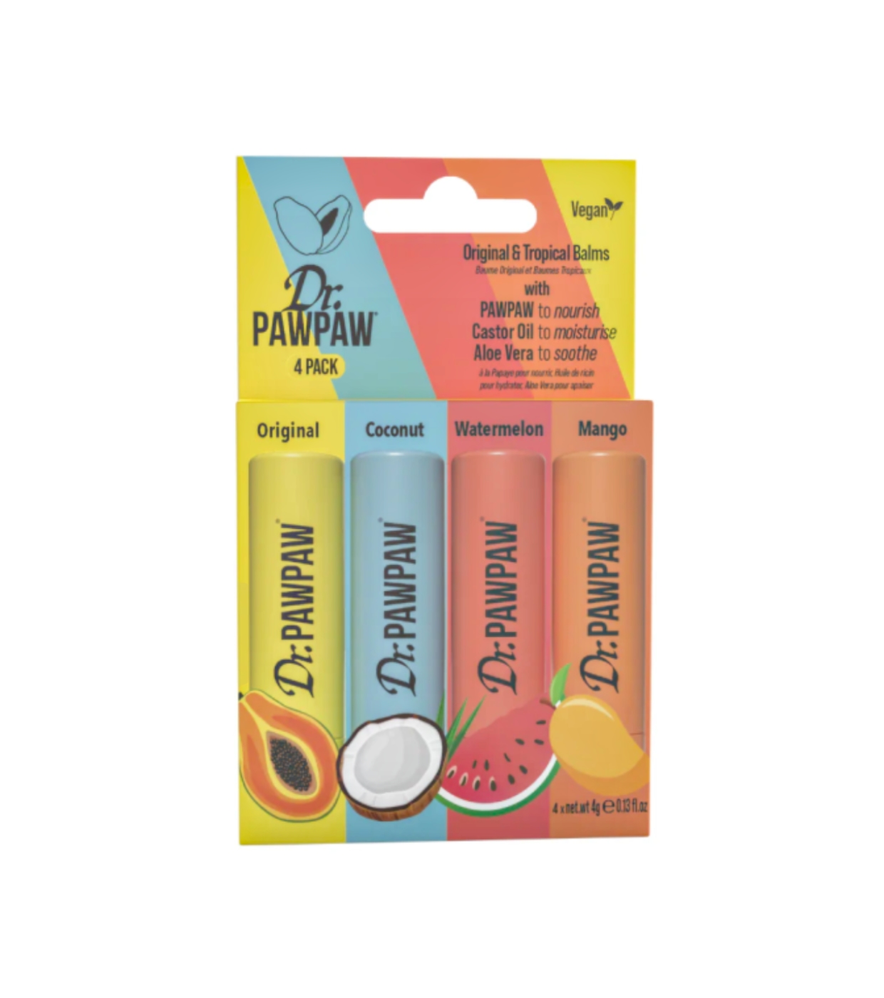 Dr. Paw Paw - Conjunto de Bálsamos Labiais Original e Tropical Balms