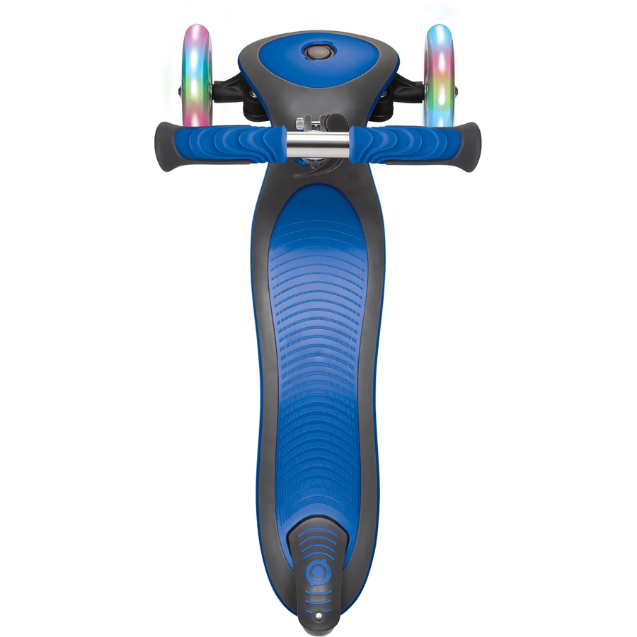 GLOBBER Scooter ELITE DELUXE LIGHTS mit Leuchtrollen, navy-blau