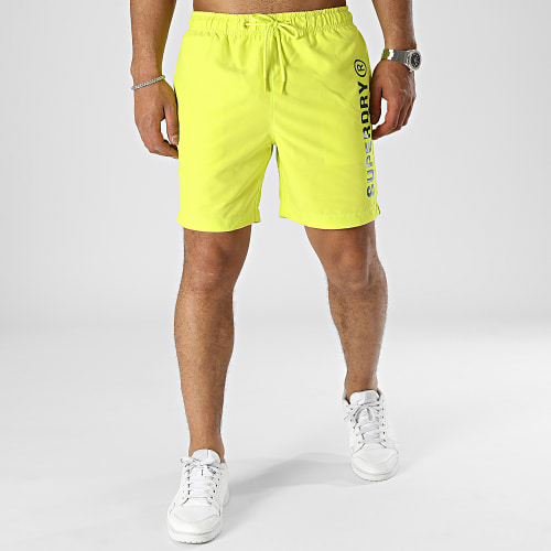 Short De Bain Code Core Sport Jaune Fluo