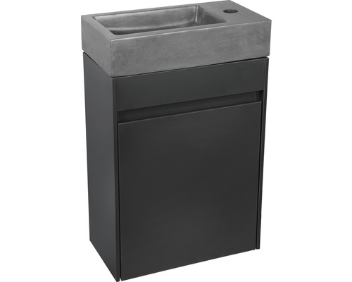 Wastafelmeubel Verschil HURA L BxHxD 39,5 x 52 cm x 21,5 cm Frontkleur antraciet