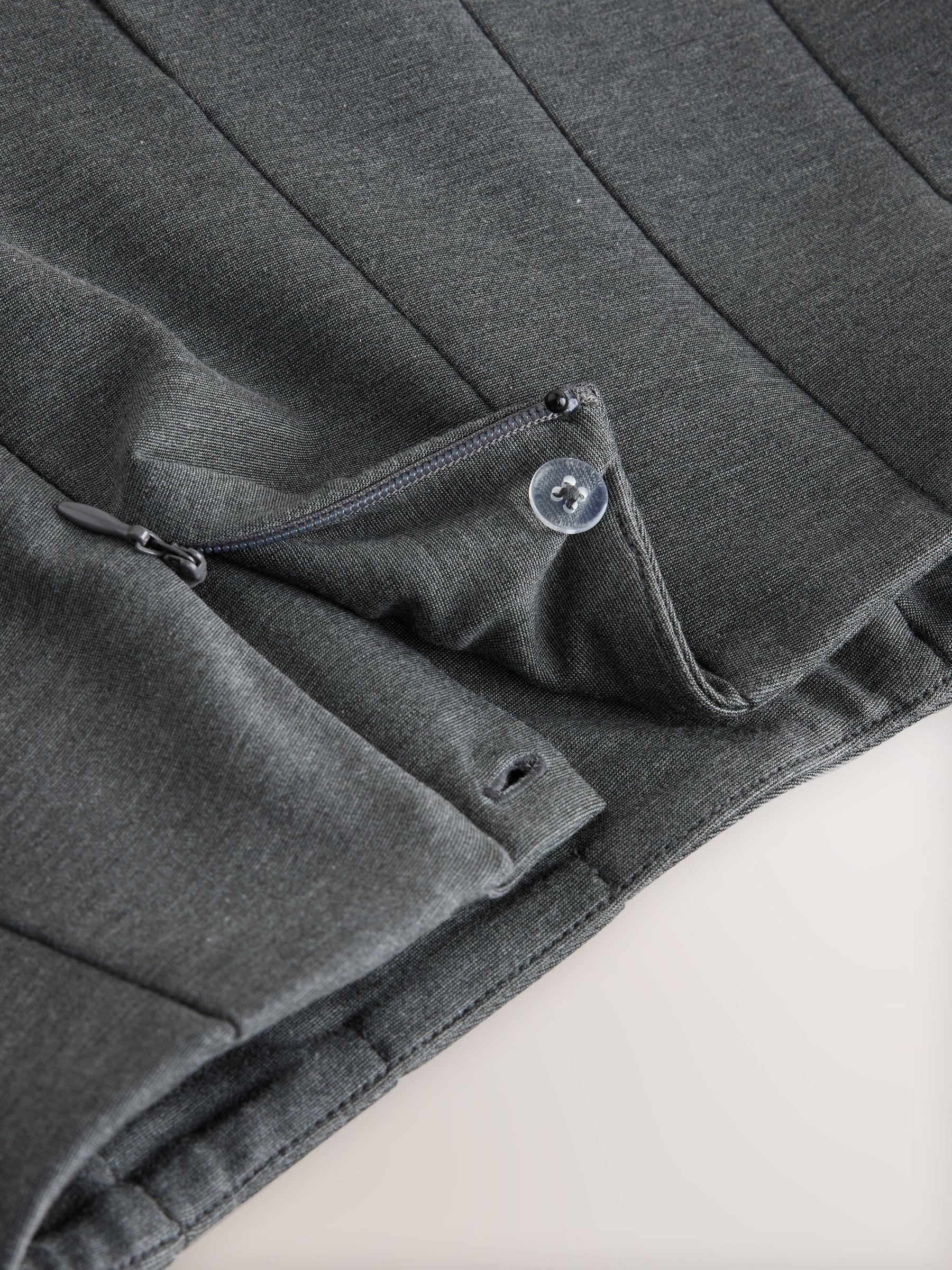 Grijs - Mini Jersey Pleated Skirt