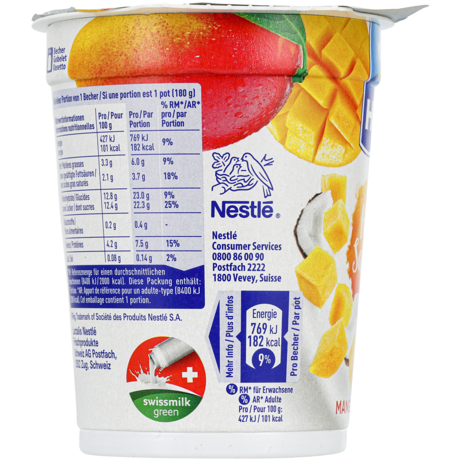 Hirz Joghurt Mango & Kokos 2x180g
