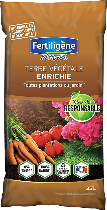 Engrais pour jardin Fertiligène en sac de 35 L