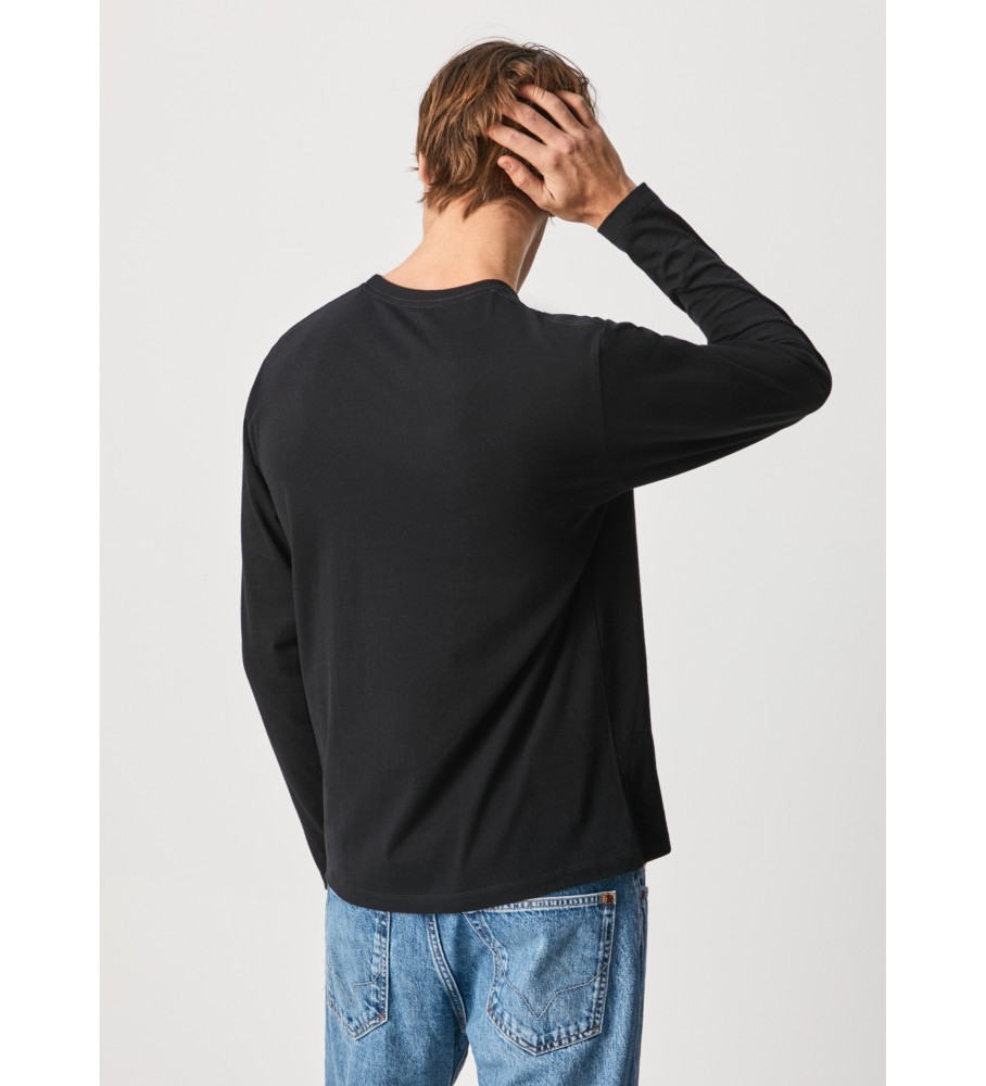 Camiseta longa Pepe Jeans Eggo preta