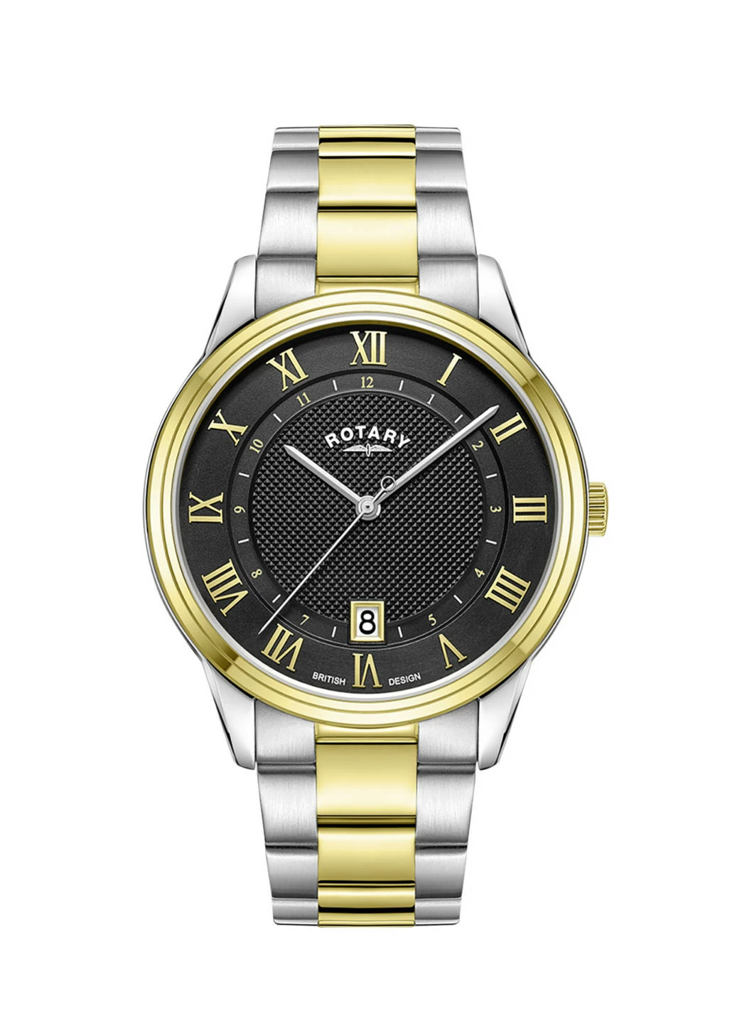 Rotary Quartz-Herrenuhr in Bicolor
