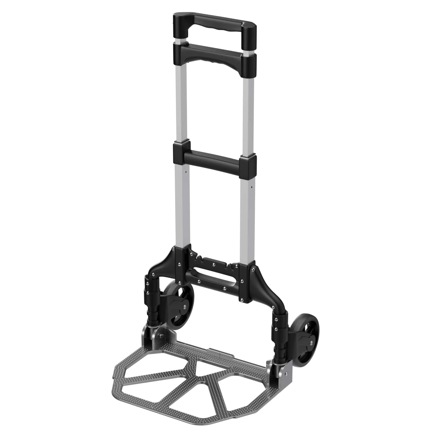 TroniTechnik® Sackkarre Handkarre klappbar, Transportkarre bis 80kg, Klappwagen - Vollgummireifen, höhenverstellbar