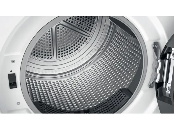 Whirlpool FFT M22 9X2B PL, Fritstående, Front-læsning, Kondensering, Sort, Hvid, Knapper, Dreje, Berøring, Højre