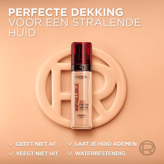 L'Oréal Paris Infaillible 32HR Fresh Wear 132 Reno Foundation met SPF25 30ML