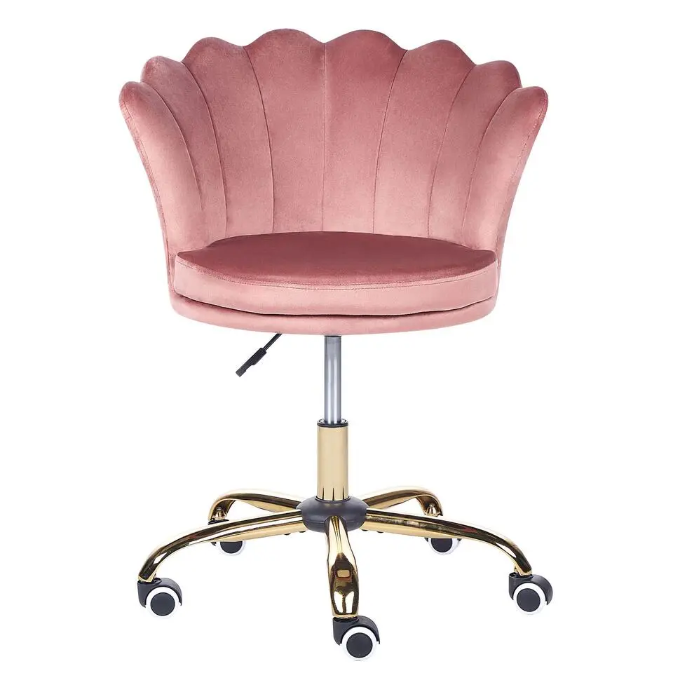 MONTICELLO - Bureaustoel - Roze - Fluweel