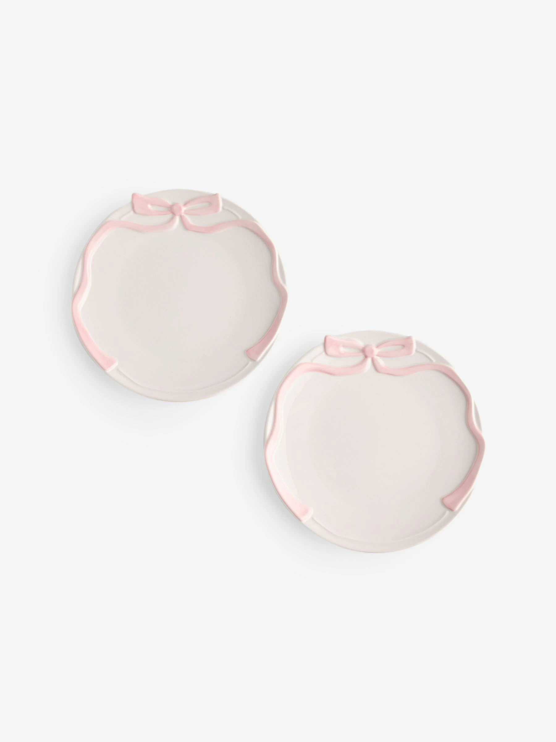 Set van 2 kleine bordjes met strik