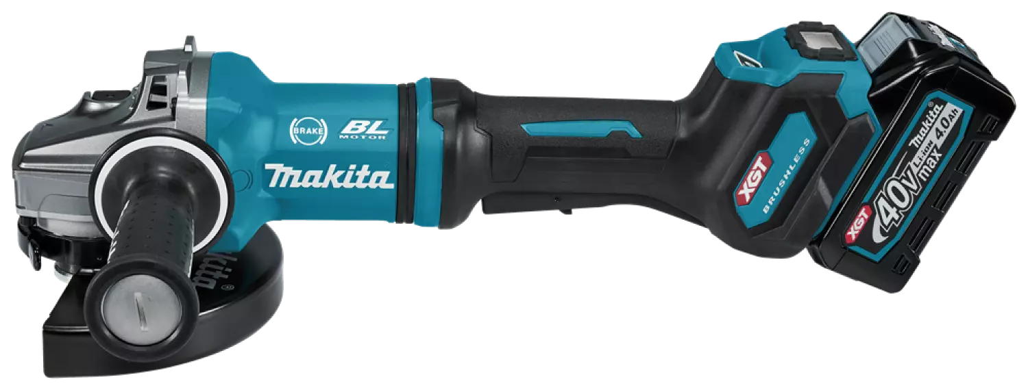 Makita GA037GM203 XGT 40V Max Li-ion accu haakse slijper set (2x 4,0Ah) in koffer - 180mm - koolborstelloos