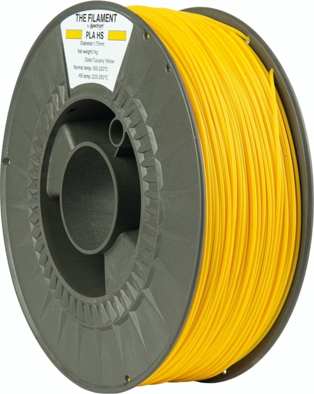 The Filament  PLA HS Tuscany Yellow, 1,75 mm / 1000 g    Kosteneffizientes PLA für hohe Geschwindigkeiten in Tuscany Yellow