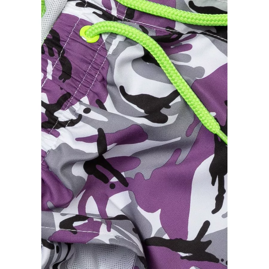 MINOTI Gemusterte Shorts Lila