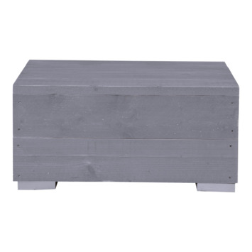 Salontafel Blijdeld grijs steigerhout 57 x 57 cm