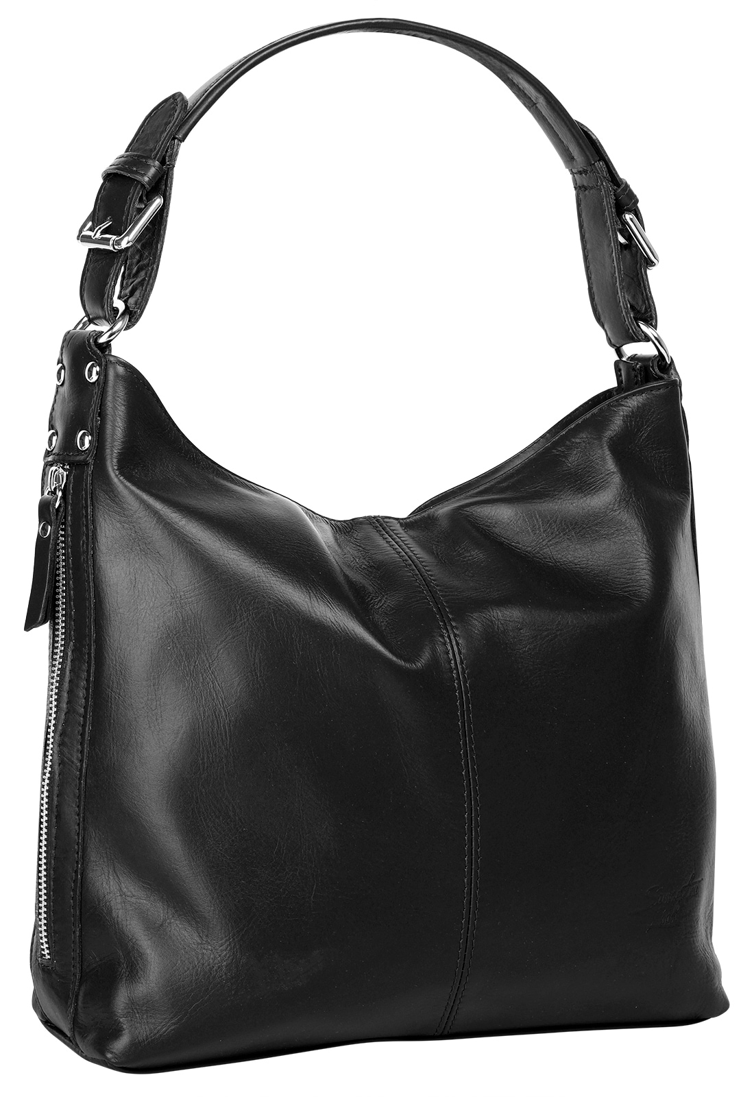 Samantha Look Henkeltasche echt Leder, Made in Italy